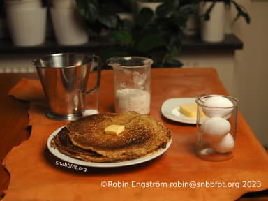 Pannkakor på tre ägg