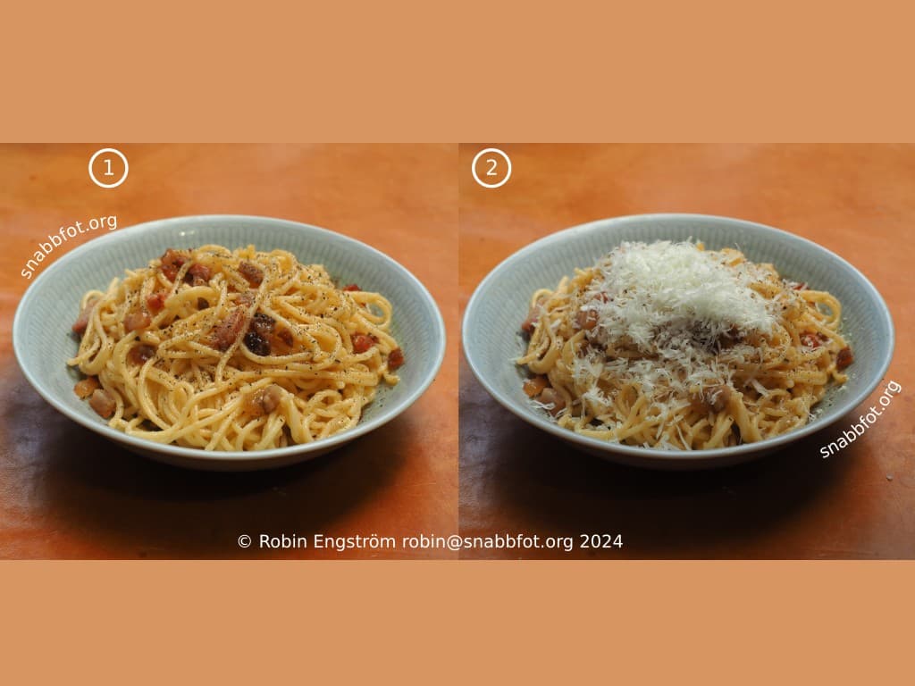 Pasta i stekpanna