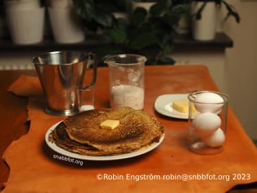 Pannkakor på tre ägg